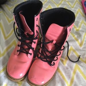 Pink boots